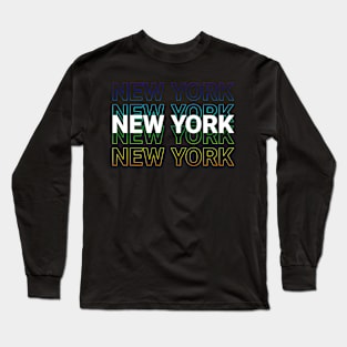 New York - Kinetic Style Long Sleeve T-Shirt